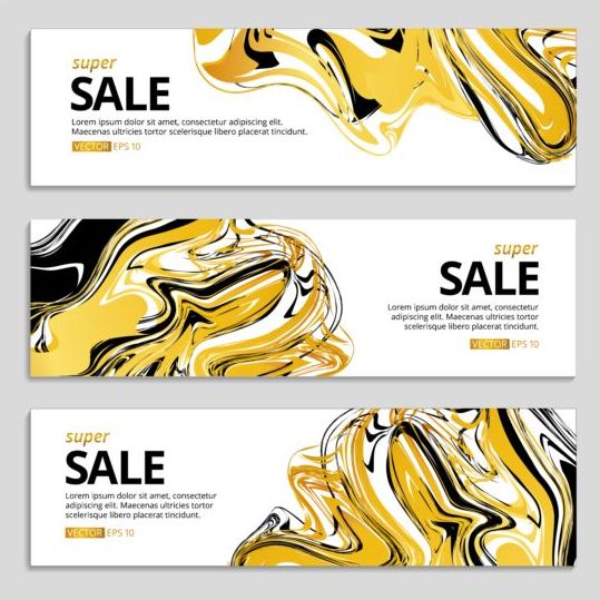sale gold banner abstract 