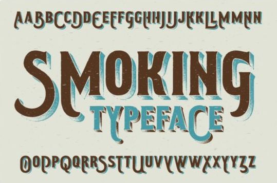 typeface smoking 