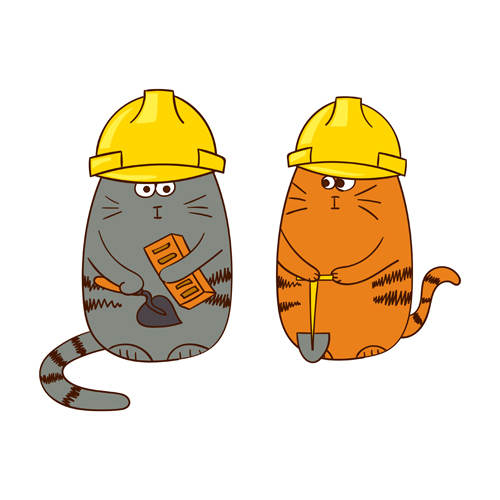 funny doodle cats 