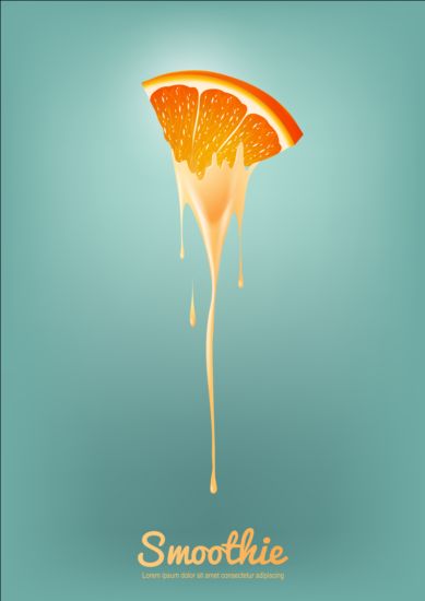 smoothie orange background 