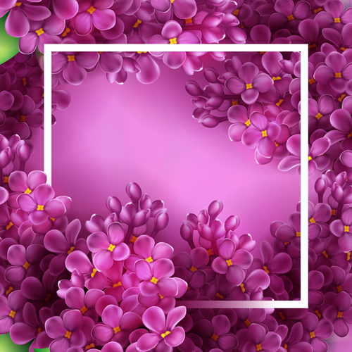 purple lilac flowers background 