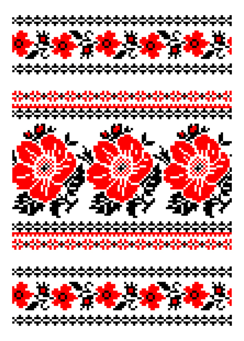 seamless pattern ethnic embroider 