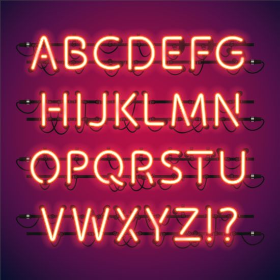 lights alphabet 