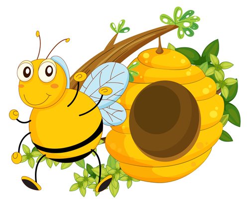 cartoon Beehive bee 