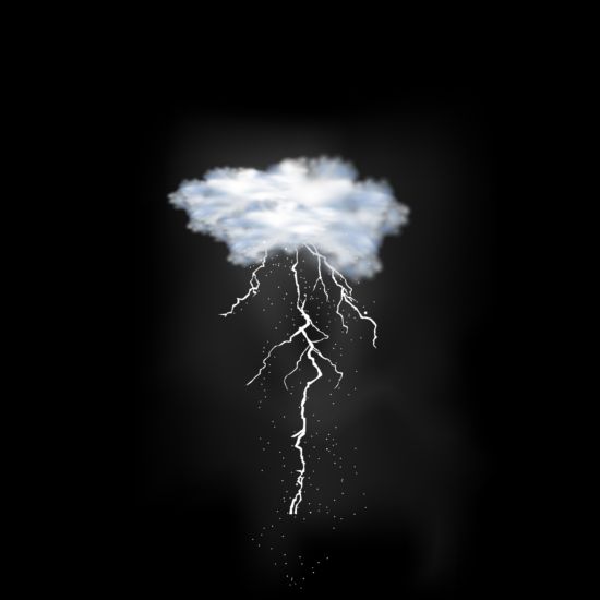lightning Flash clouds background 