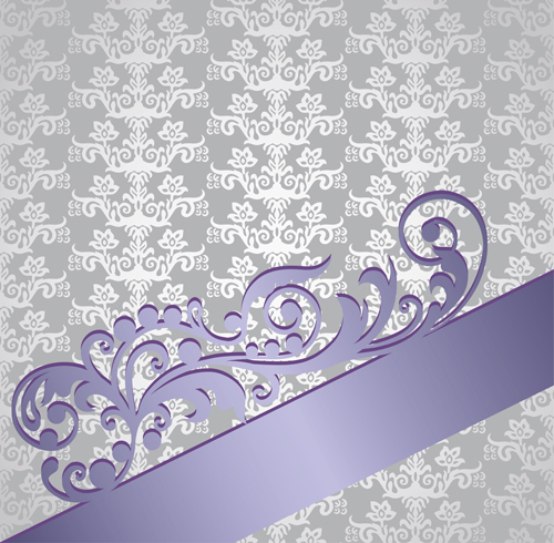 victorian style silver purple floral cover book 