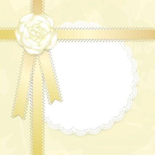 yellow lace card 