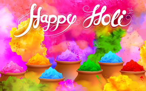 holi happy colorful background 