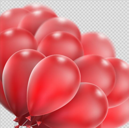 realistic illustration balloons 