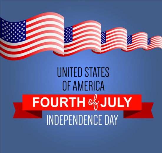 Independence flag day background 
