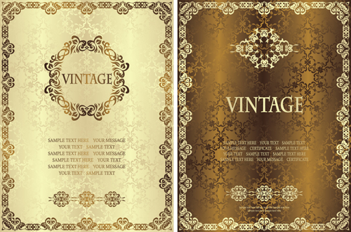 vintage template luxury certificates 