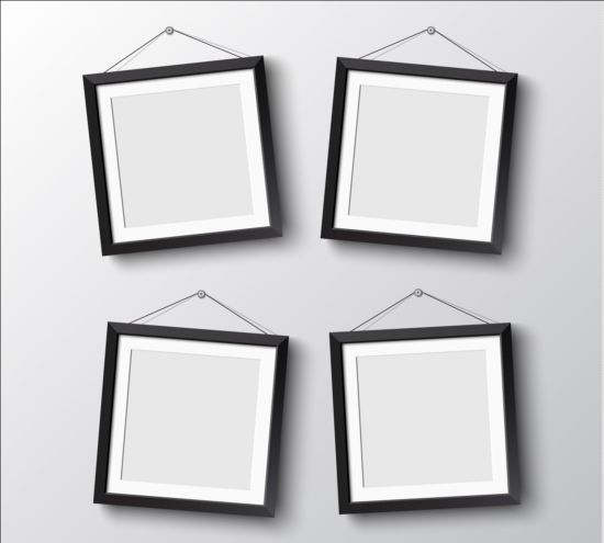 wall photo graphic frame black 