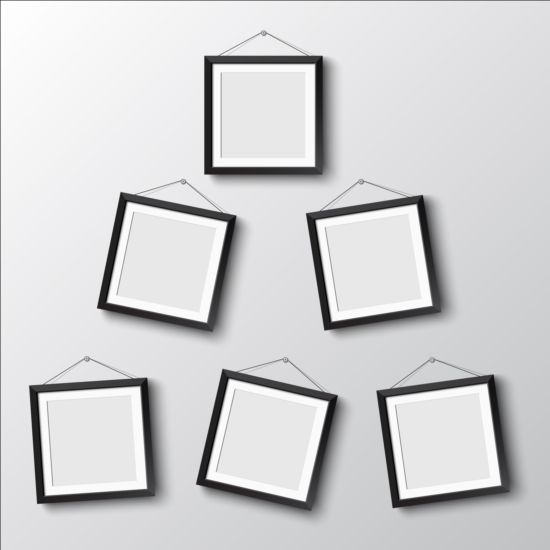 wall photo graphic frame black 