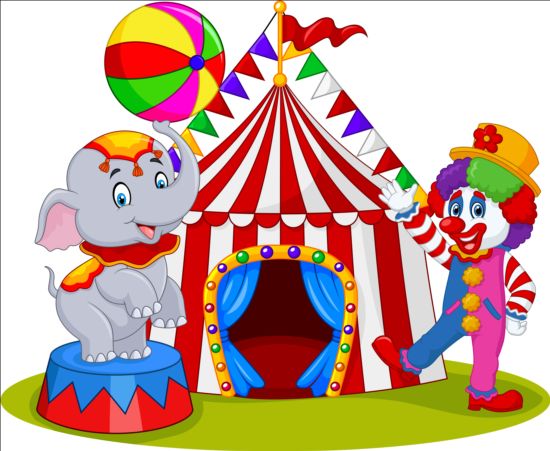 cute clown Circus animal 
