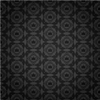 seamless pattern decor black 