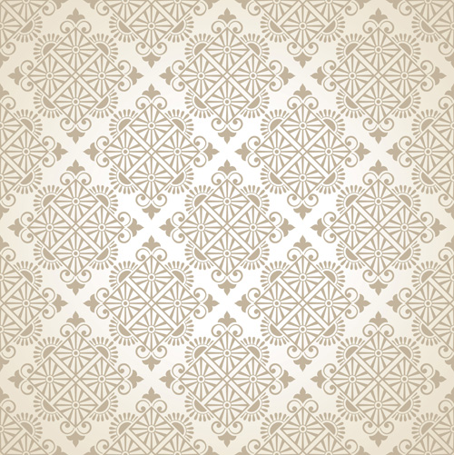 seamless pattern floral beige 