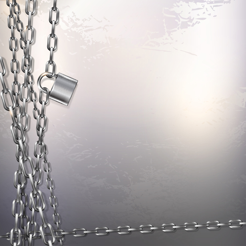 padlock metal chain background 