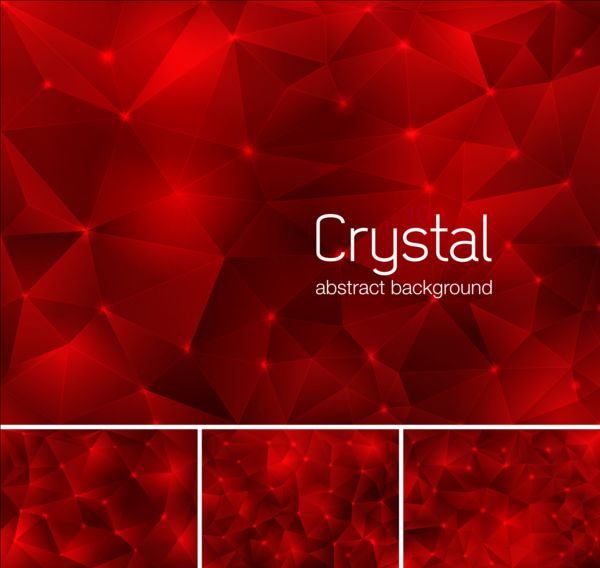 red crystal background abstract 
