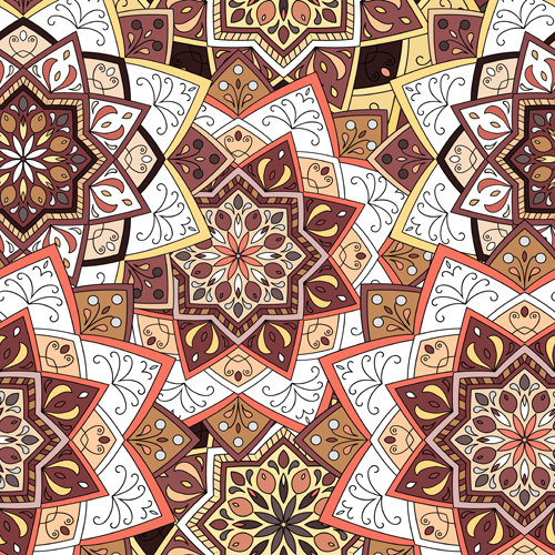 seamless pattern ornament indian 