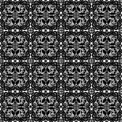 seamless pattern lace black 