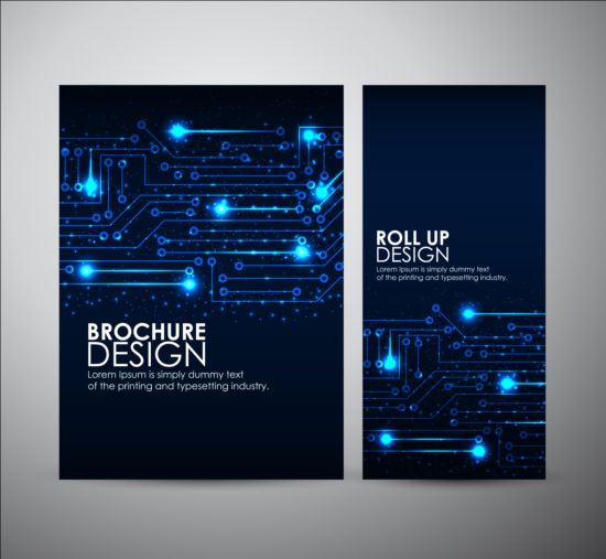 tech style cover brochure 