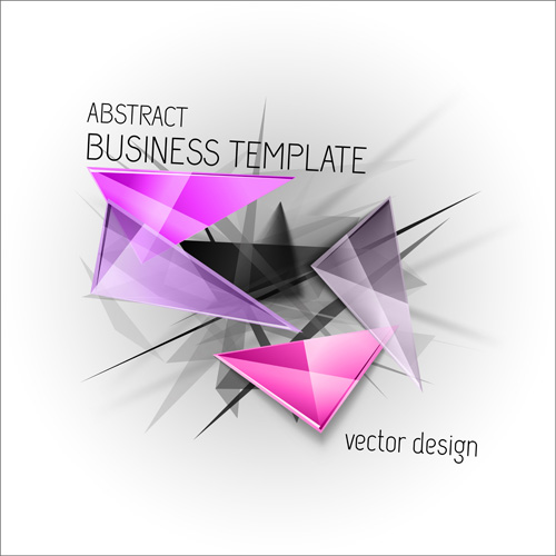 triangles template business abstract 
