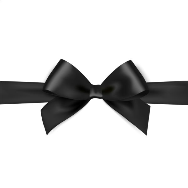 ribbon bows black 