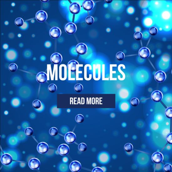 structure Molecules concept background 
