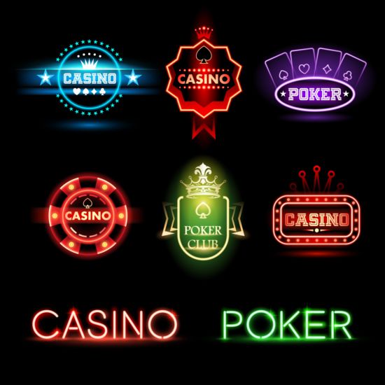 neon labels exquisite casino 