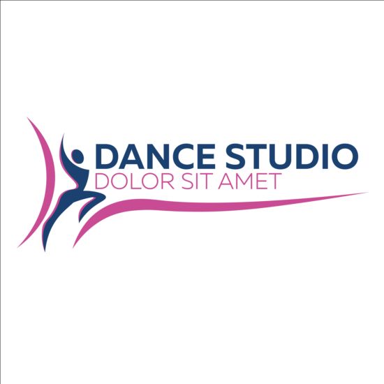Download Set of dance studio logos design vector 03 - WeLoveSoLo