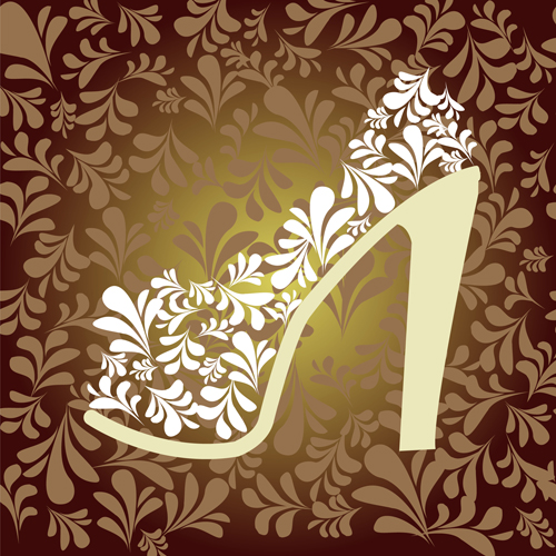 shoes floral background 