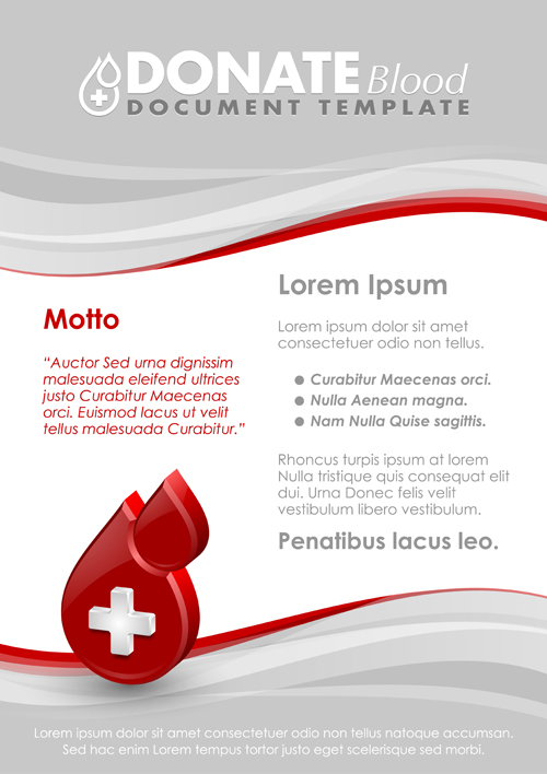 template poster donate blood 