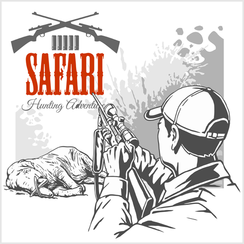 safari poster hunting clud 