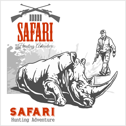 safari poster hunting clud 