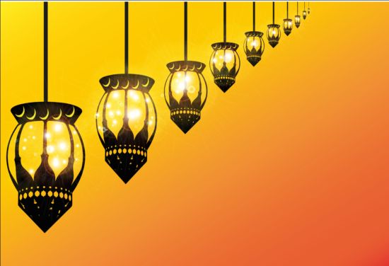 ramadan mubarek lantern kareem background 