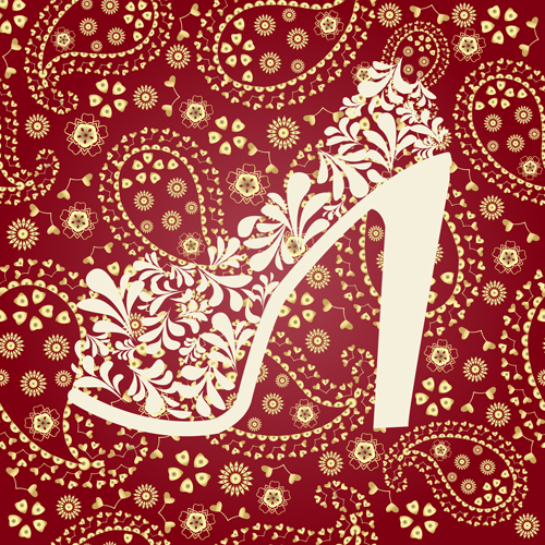 shoes pattern paisley floral 