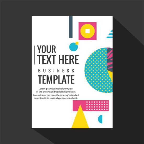 cover colored brochure book abstract 