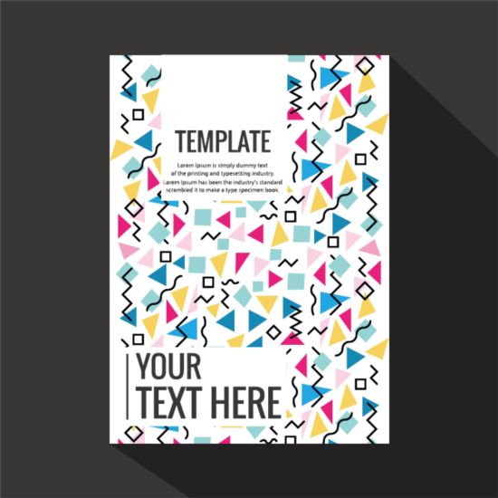 cover colored brochure book abstract 