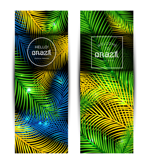 tropical paradise Brazil banners 