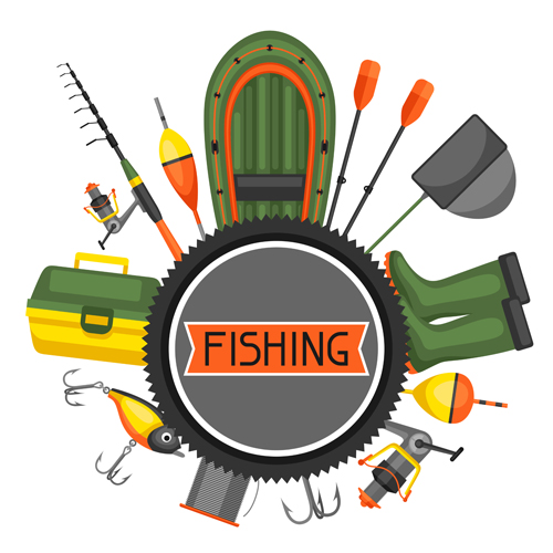 supplies illustration fishing 