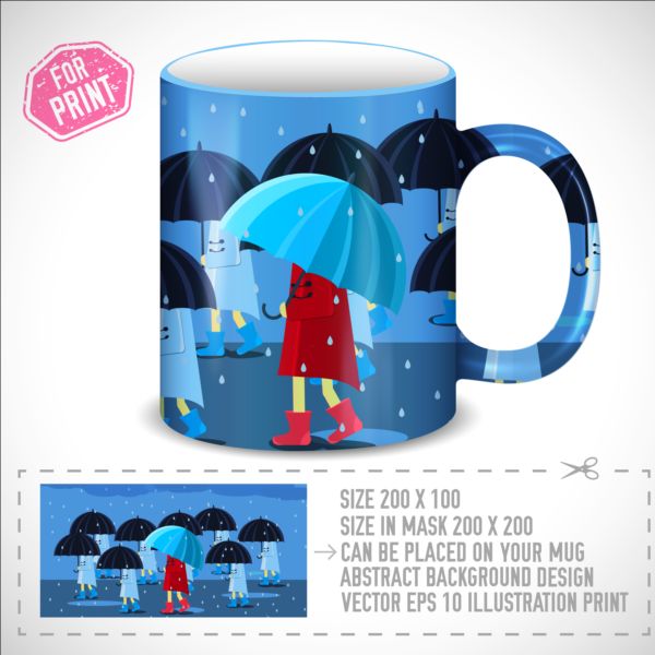 umbrella mug girl 