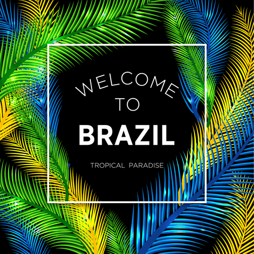 tropical paradise Brazil background 