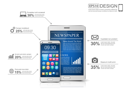 modern mobile infographics 