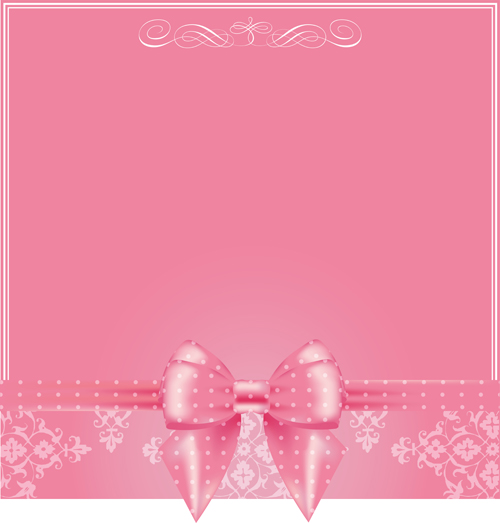pink bow background 