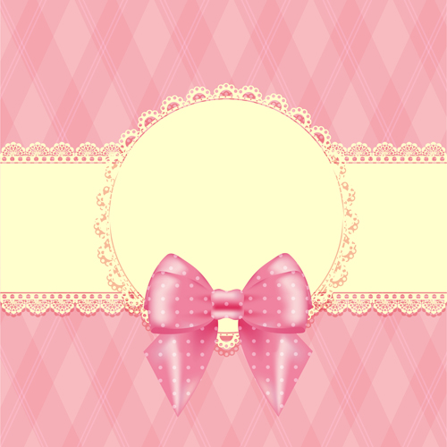 lace frame bow background 