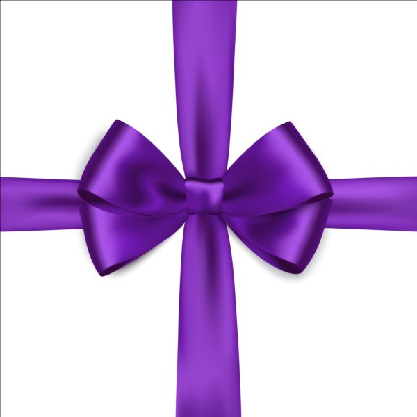ribbon purple bows 
