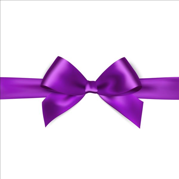 ribbon purple bows 