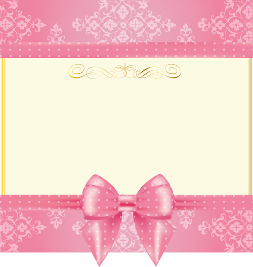 yellow pink bow background 