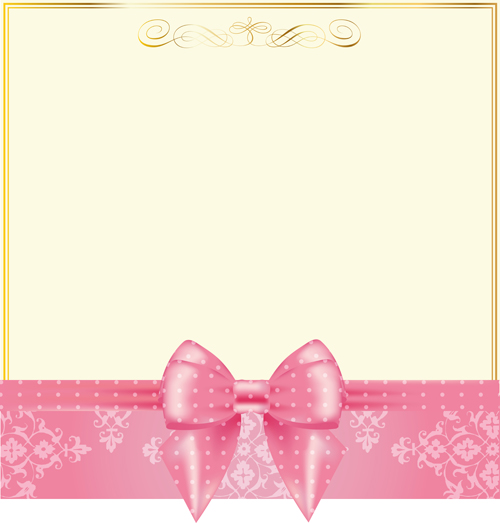 yellow pink bow background 