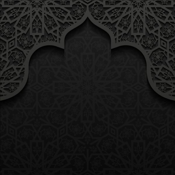 mosque islamic black background 